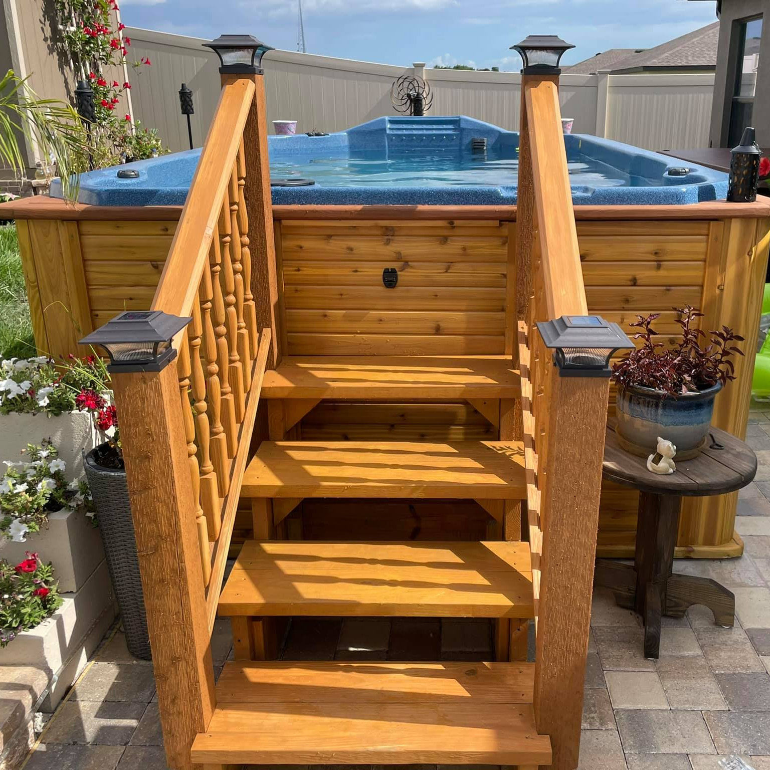Large Swim Spa Steps