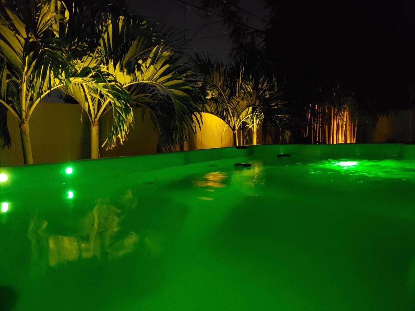 Green LED Swim Spa Lights