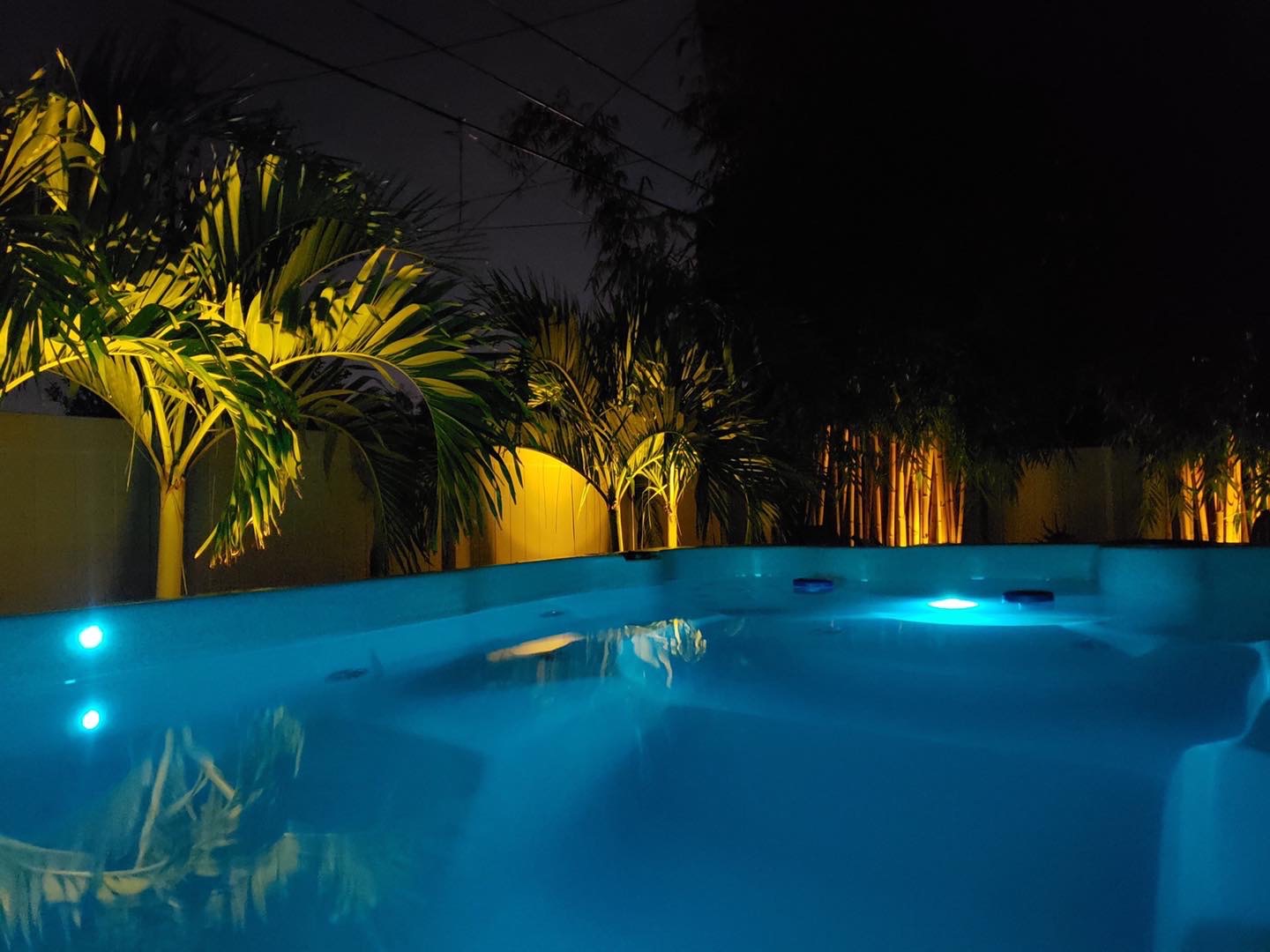 Teal LED Swim Spa Lights